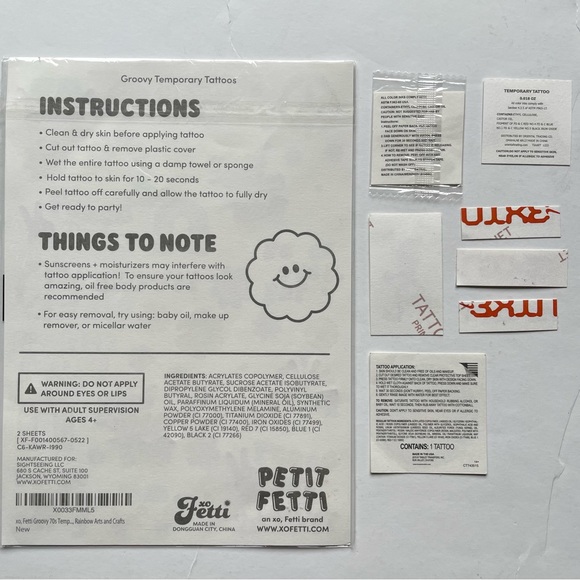 Temporary Tattoo Sheet Bundle - Retro, Groovy, Stegosaurus, Nike, Nike Frog, ACG - Picture 6 of 6